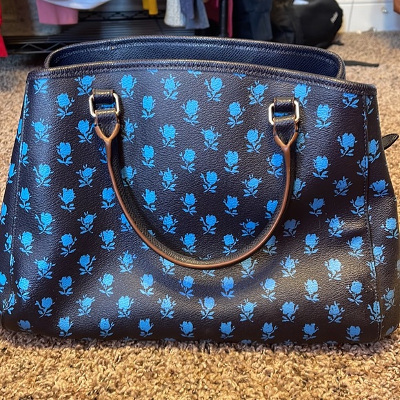 Coach Blue Poppy Handbag - Picture 7 of 9